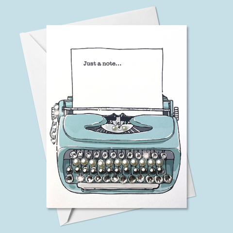 Just a Note... Typewriter | Blue
