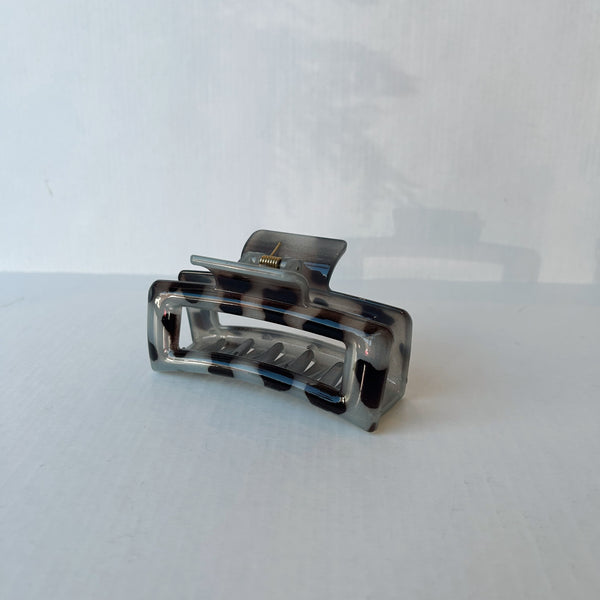 Leopard Cut Out Rectangle Hair Clips