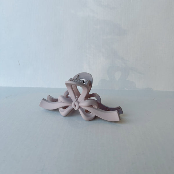 Knotted Bow Soft Tone Matte Hair Claw