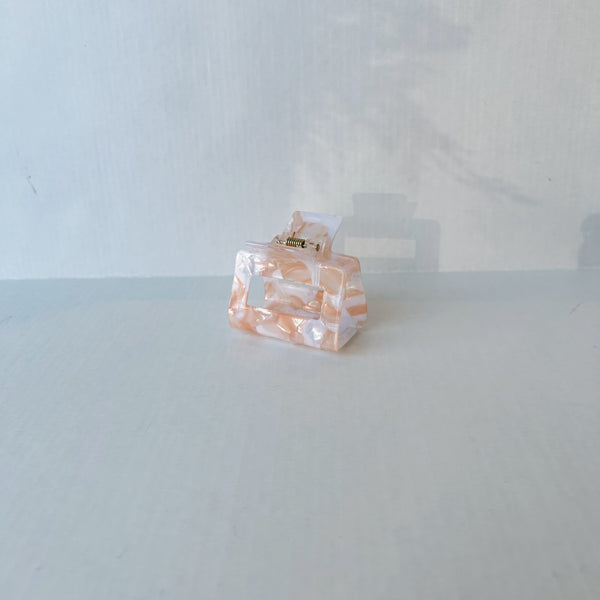 Marble Tortoise Acrylic Medium Hair Claw Clip