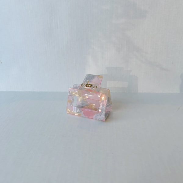 Marble Tortoise Acrylic Medium Hair Claw Clip
