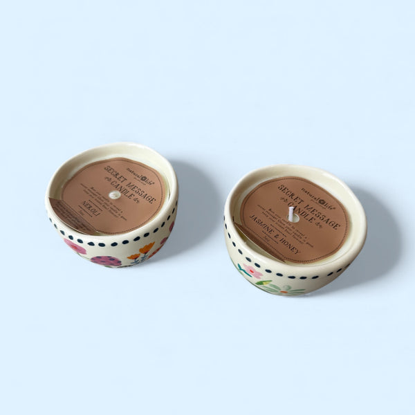 Secret Message Candle Bowl