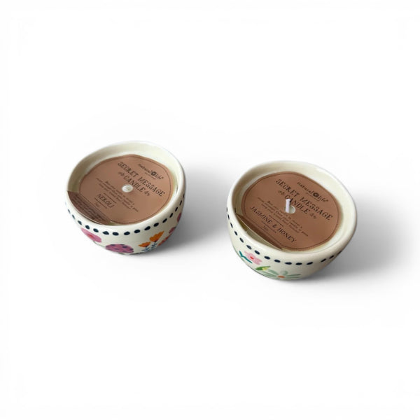Secret Message Candle Bowl