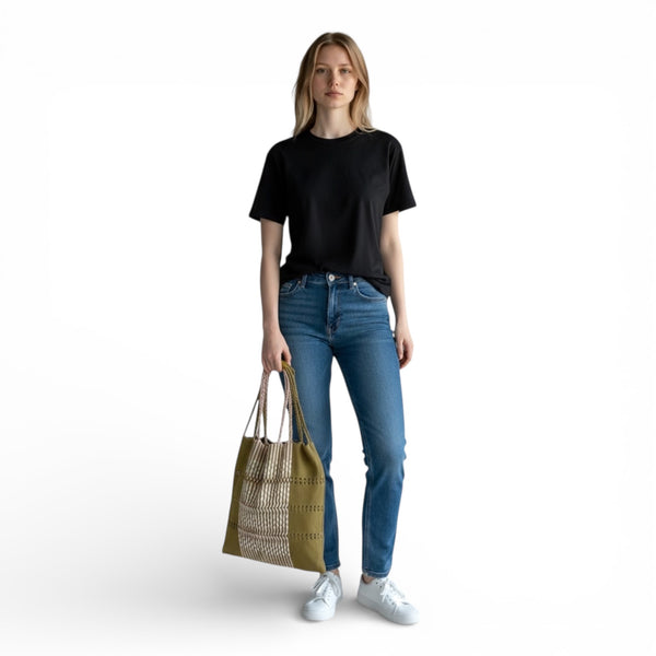 Woven Mexican Tote Bag