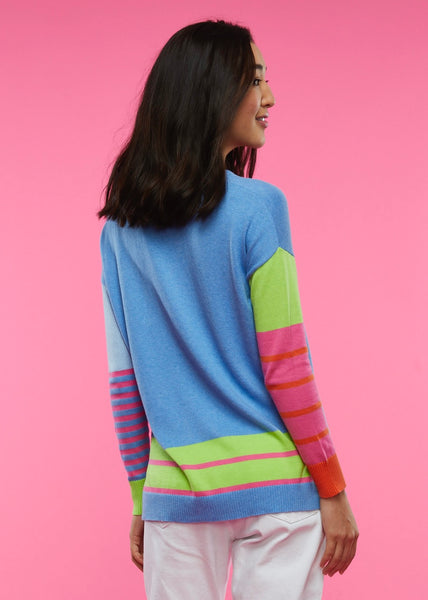 Blue Squares Sweater