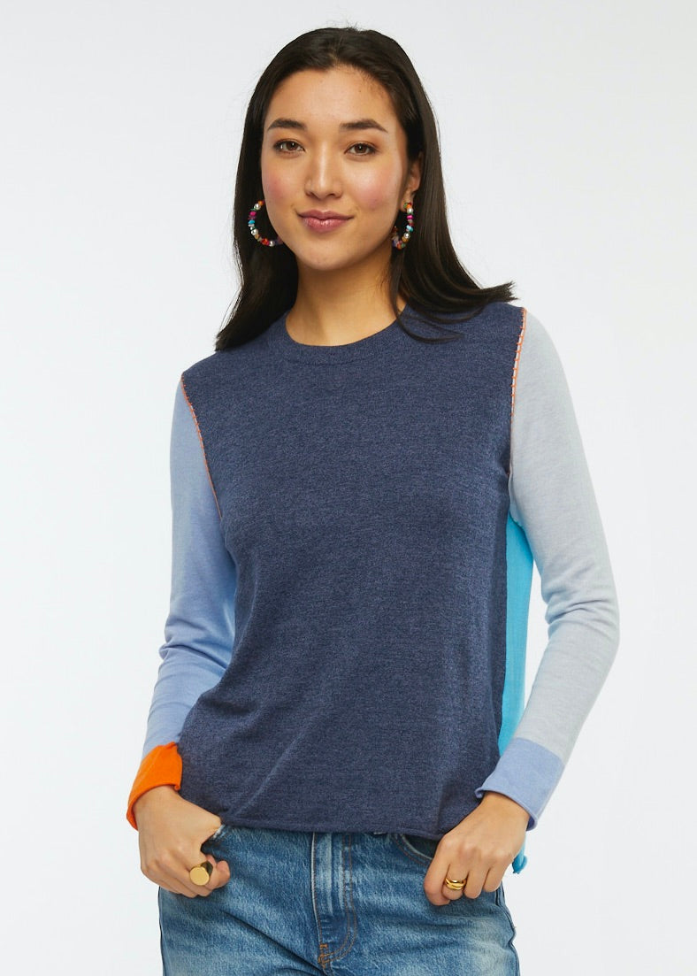 Denim Stitch Sweater