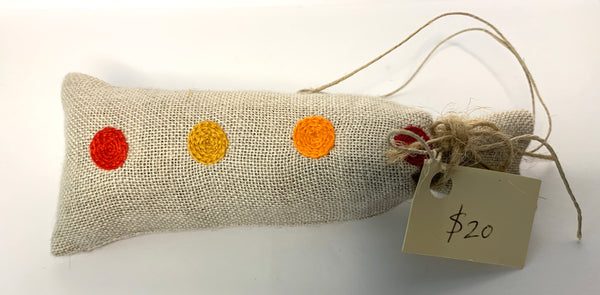 Lavender Filled Embroidered Pouch