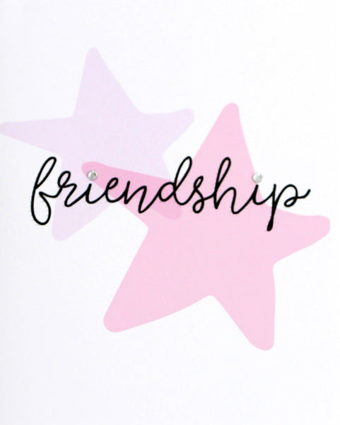 Friendship with pink stars