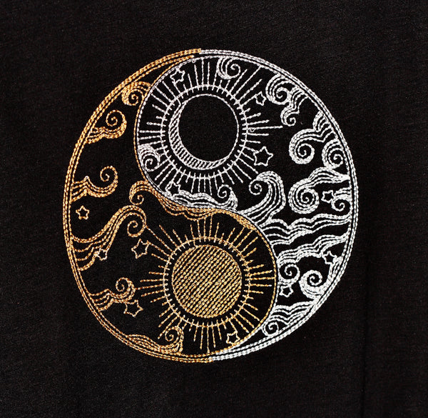 Embroidered TShirt /Yin Yang