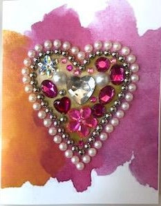Heart with Stones card