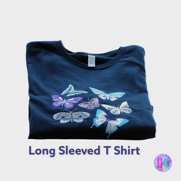 New Long Sleeved Butterfly T Shirt